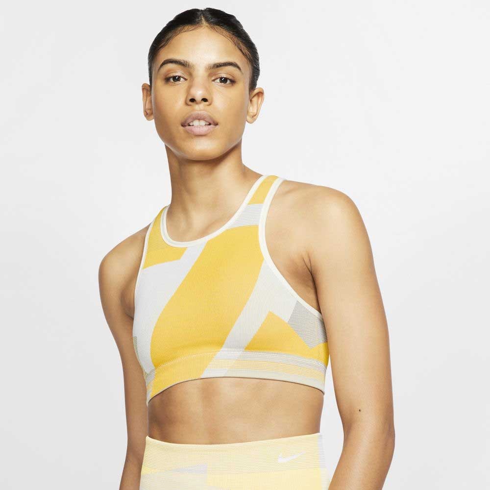 Nike Women's Icon Clash Seamless Light Support Sports Bra, Pale Ivory